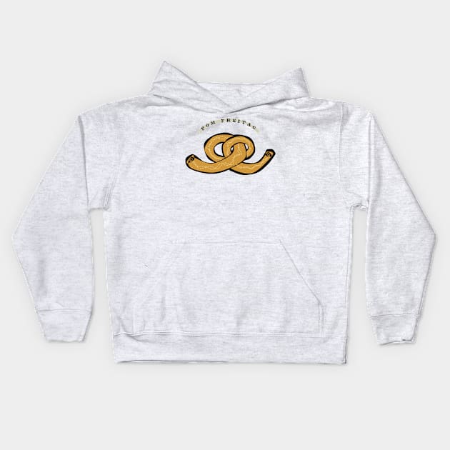 Pretzel : Kids Hoodie by Annie Pom Freitag